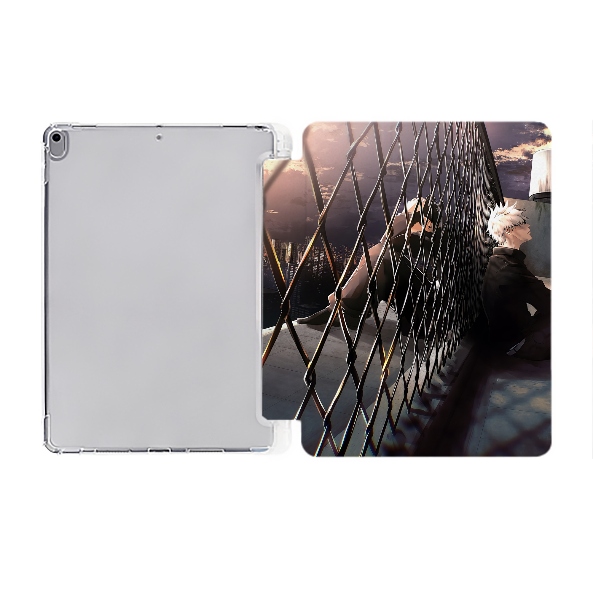 （画像用） SPY×FAMILY间谍家家酒 IPad ケース ペン収納付き 三つ折りスタンド PUレザー×シリコン 対応機種9.5/10.5/10.9インチ